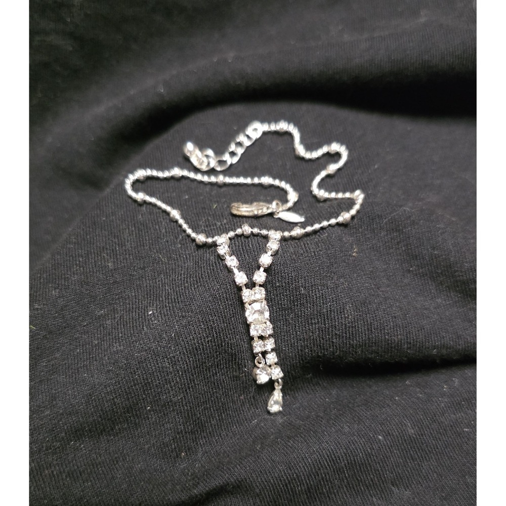 Avon Rhinestone Drop Ankle Bracelet Vintage 2004